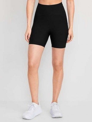 Old Navy Extra High-Waisted PowerLite Lycra ADAPTIV Biker Shorts Sportbekleidung Damen Blackjack | 3259FKIMB