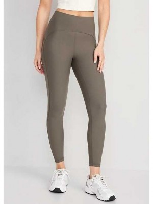 Old Navy Extra High-Waisted PowerLite Lycra ADAPTIV 7/8 Leggings Sportbekleidung Damen Grau | 5390YPXEV