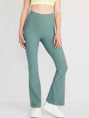 Old Navy Extra High-Waisted PowerLite Lycra ADAPTIV Flare Leggings Sportbekleidung Damen Grau | 5827ZISOY