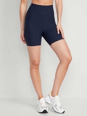Old Navy Extra High-Waisted PowerLite Lycra ADAPTIV Biker Shorts Sportbekleidung Damen Navy | 1309GRHVL