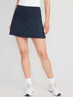 Old Navy Extra High-Waisted PowerSoft Skort Sportbekleidung Damen Navy | 3524MFXBV