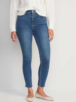 Old Navy Extra High-Waisted Rockstar 360 Stretch Super-Schlank Cut-Off Jeans Jeans Damen Suki | 2750UVNEO