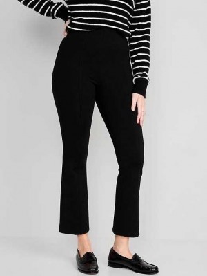 Old Navy Extra High-Waisted Stevie Crop Kick Flare Pants Hose Damen Blackjack | 5946TLQMO