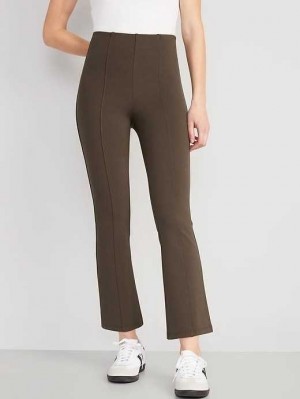 Old Navy Extra High-Waisted Stevie Crop Kick Flare Pants Hose Damen Tiefesbraun | 1398IAVNC