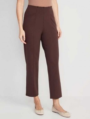 Old Navy Extra High-Waisted Stevie Gerade Taper Ankle Pants Hose Damen French Roast | 7806PXRGA