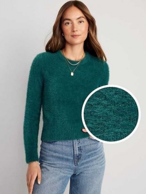 Old Navy Eyelash Pullover Strickjacke Damen Türkis | 3785OHISJ