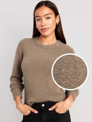Old Navy Eyelash Pullover Strickjacke Damen Sedimentary | 6201EYZMK