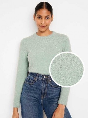 Old Navy Eyelash Shine Pullover Strickjacke Damen Briny Water | 1724AZLRQ