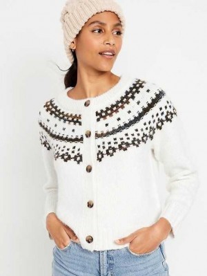 Old Navy Fair Isle Cardigan Pullover Strickjacke Damen Mehrfarbig | 3920OZJRM