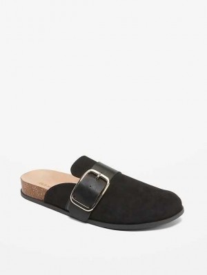Old Navy Faux Wildleder Clog Shoes Clogs Damen Blackjack | 3568BPVXL
