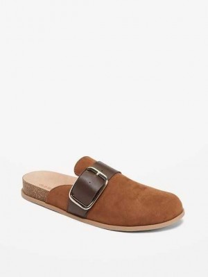 Old Navy Faux Wildleder Clog Shoes Clogs Damen Braun | 7682BTGCQ