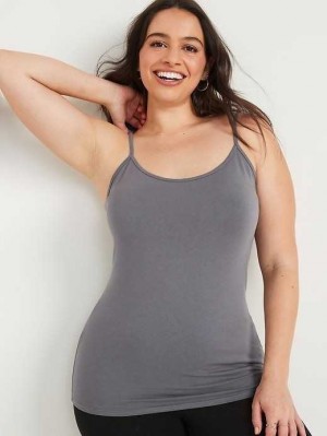 Old Navy First-Layer Fitted Cami Top Oberteile Damen blank Slate | 2619DRHUL