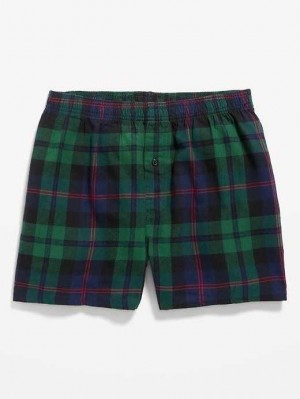 Old Navy Flannel Boxer Shorts Unterwäsche Herren Schwarz | 9601GDIRQ