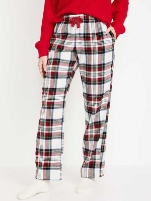 Old Navy Flannel Pajama Pants Pyjama Damen Weiß | 5170JTASK