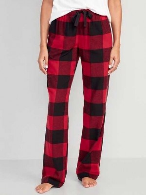 Old Navy Flannel Pajama Pants Pyjama Damen Rot | 9675AGUOZ