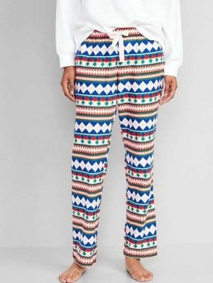 Old Navy Flannel Pajama Pants Pyjama Damen Geo Fair Isle | 9702MDEBA