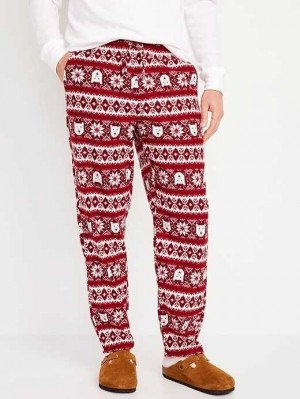 Old Navy Flannel Pajama Pants Pyjama Herren Rot | 6703CXHIW