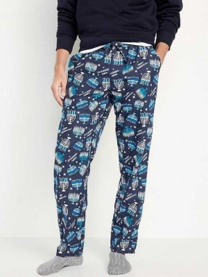 Old Navy Flannel Pajama Pants Pyjama Herren Hanukkah Print | 7603LUTJB