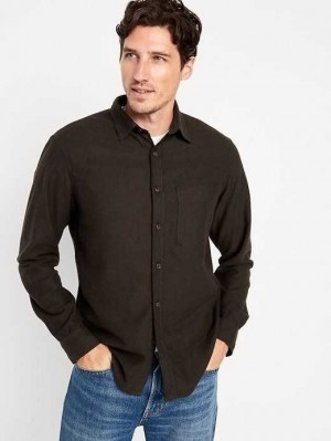 Old Navy Flannel Shirt Hemd Herren Espresso | 8921OZETA