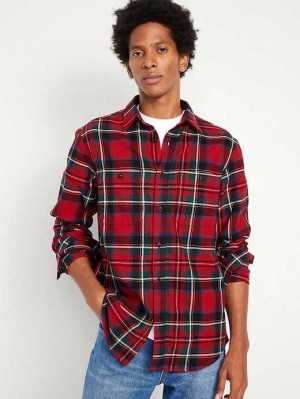 Old Navy Flannel Shirt Hemd Herren Rot | 5086BTZXJ
