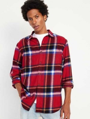Old Navy Flannel Shirt Hemd Herren Rot | 9316SEFCO