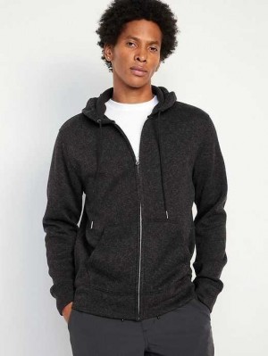Old Navy Fleece-Knit Zip Hoodie Hoodie Herren Schwarz | 6904WCARL