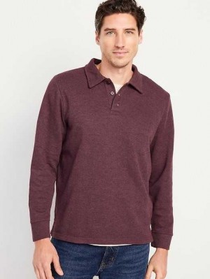 Old Navy French Rib Polo Pullover Polo Shirts Herren Raisin Arizona | 5809FRPVW