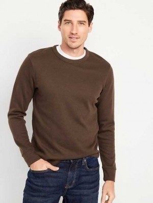 Old Navy French Rib T-Shirt T-shirts Herren Kaffee | 0615AYHXM