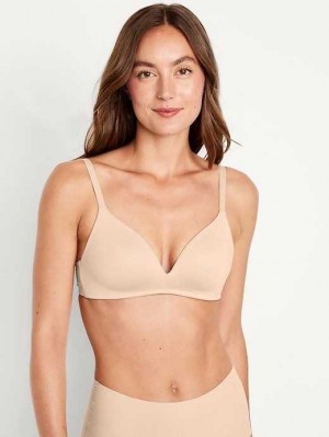 Old Navy Full-Coverage Molded Wireless Bra BHs Damen Frappe | 7342DTIEW