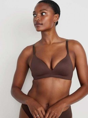 Old Navy Full-Coverage Molded Wireless Bra BHs Damen French Roast | 8239XAIOJ