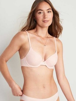 Old Navy Full-Coverage Spitze Underwire Bra BHs Damen Rosa | 0347DKAOR
