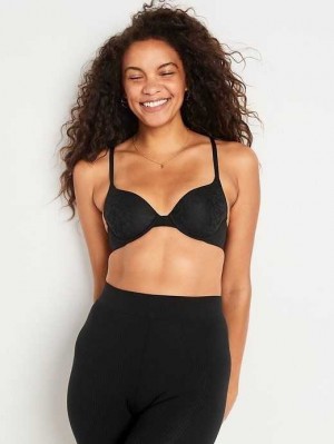 Old Navy Full-Coverage Spitze Underwire Bra BHs Damen Schwarz | 8573QFXCE