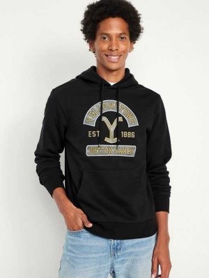 Old Navy Gender-Neutrale Yellowstone Pullover Hoodie Hoodie Herren Schwarz | 6308BWXGZ