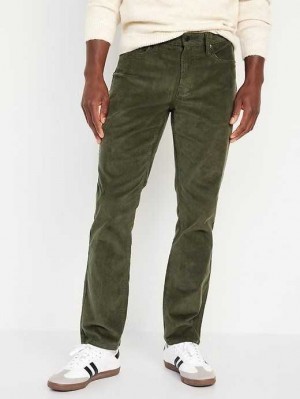 Old Navy Gerade Five-Pocket Corduroy Pants Hose Herren Dunkelolivgrün | 4578OWJRV