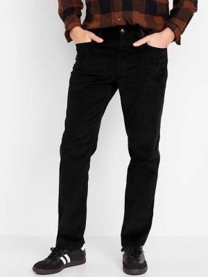 Old Navy Gerade Five-Pocket Corduroy Pants Hose Herren Schwarz | 9068JCEAM