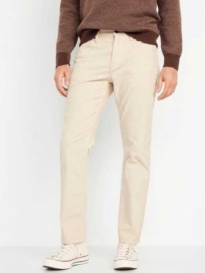 Old Navy Gerade Five-Pocket Corduroy Pants Hose Herren Beige | 9074GSBVA