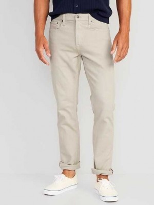 Old Navy Gerade Five-Pocket Pants Jeans Herren Hellkhaki | 5234HZYWN