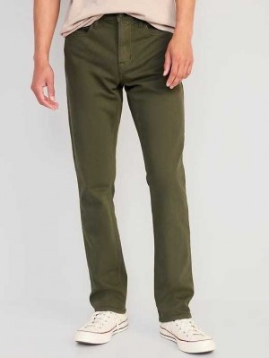 Old Navy Gerade Five-Pocket Pants Jeans Herren Olivgrün | 5789ZDFLA