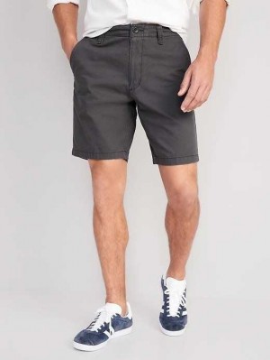 Old Navy Gerade Lived-In Khaki Non-Stretch Shorts Unterteile Herren Panther | 7026UYSTN