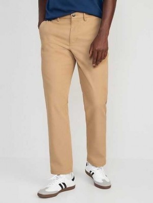 Old Navy Gerade Ultimate Tech Built-In Flex Chino Pants Hose Herren Khaki | 5802GATZB