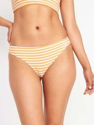 Old Navy Gestreift Terry Klassische Bikini Swim Bottoms Badeanzüge Damen Orange | 9653SRHNO