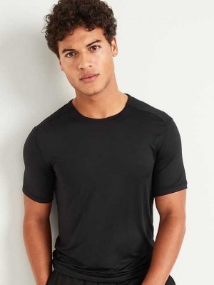 Old Navy Go-Dry Cool Odor-Control Base Layer T-Shirt Sportbekleidung Herren Schwarz | 9132OUYCL