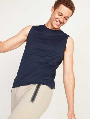 Old Navy Go-Dry Cool Odor-Control Core Tank Top Sportbekleidung Herren Navy | 7694RGLHO