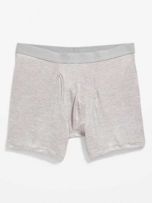 Old Navy Go-Dry Cool Performance Boxer-Brief Underwear Unterwäsche Herren Hellgrau | 6389NCHAI