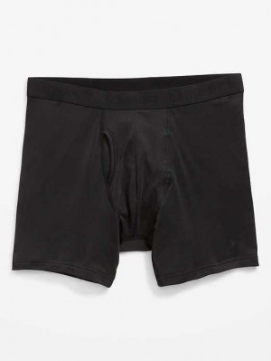Old Navy Go-Dry Cool Performance Boxer-Brief Underwear Unterwäsche Herren Schwarz | 8361LKTZO