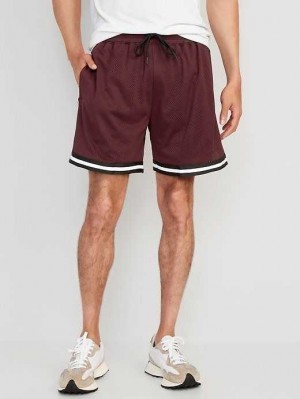 Old Navy Go-Dry Mesh Basketball Shorts Sportbekleidung Herren Bordeaux | 7319LOFNC