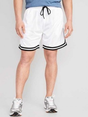 Old Navy Go-Dry Mesh Basketball Shorts Sportbekleidung Herren Weiß | 1438LKAPB