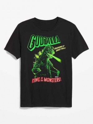 Old Navy Godzilla Gender-Neutrale T-Shirt T-shirts Herren Schwarz | 9543ARPGQ