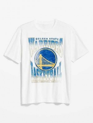 Old Navy Golden State Warriors Gender-Neutrale T-Shirt T-shirts Herren Weiß | 5269BKLCA