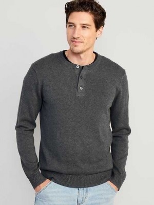 Old Navy Henley Pullover Pullover Herren Dunkelgrau | 4509JFDIG
